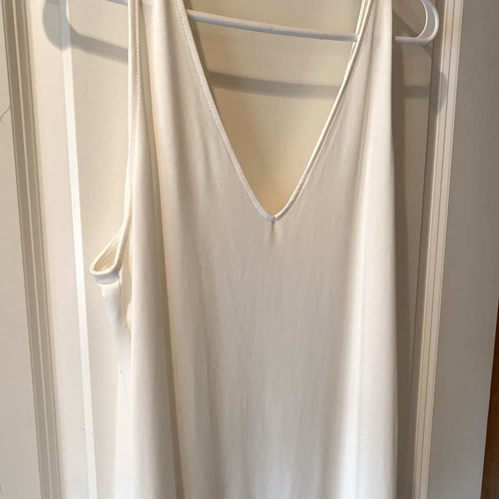 A New Day White MIDI Dress